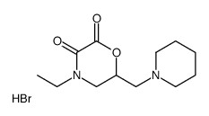 4-ethyl-6-(piperidin-1-ylmethyl)morpholine-2,3-dione,hydrobromide结构式