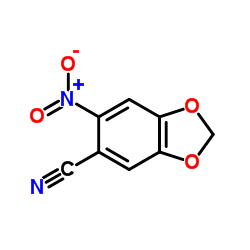 6-Nitro-1,3-benzodioxole-5-carbonitrile Structure