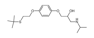 1-[4-(2-tert-Butylsulfanyl-ethoxy)-phenoxy]-3-isopropylamino-propan-2-ol Structure