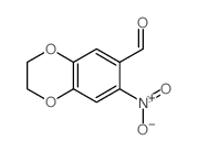 7-NITRO-2,3-DIHYDRO-1,4-BENZODIOXINE-6-CARBALDEHYDE Structure