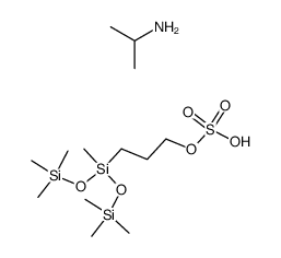 isopropylammonium 3-[1,3,3,3-tetramethyl-1-[(trimethylsilyl)oxy]disiloxanyl]propyl sulphate Structure