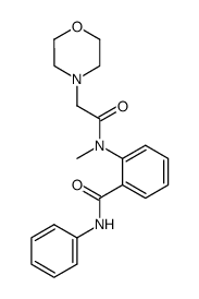 2-(N-Methyl-2-morpholinoacetylamino)-N-phenylbenzamide结构式