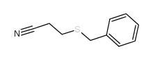 Propanenitrile,3-[(phenylmethyl)thio]- Structure