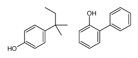 4-(2-methylbutan-2-yl)phenol,2-phenylphenol结构式