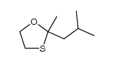 2-isobutyl-2-methyl-[1,3]oxathiolane Structure