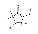 4-ethyl-2,2,5,5-tetramethyl-3-oxy-2,5-dihydro-imidazol-1-ol结构式