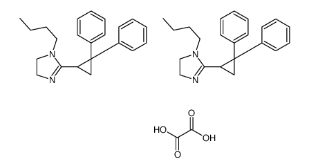 1-butyl-2-(2,2-diphenylcyclopropyl)-4,5-dihydroimidazole,oxalic acid Structure