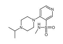 N-methyl-4-(4-propan-2-ylpiperazin-1-yl)pyridine-3-sulfonamide Structure