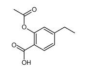 2-acetyloxy-4-ethylbenzoic acid Structure