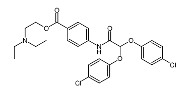 2-(diethylamino)ethyl 4-[[2,2-bis(4-chlorophenoxy)acetyl]amino]benzoate Structure