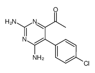 1-[2,6-diamino-5-(4-chloro-phenyl)-pyrimidin-4-yl]-ethanone结构式