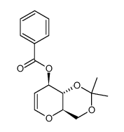 3-O-Benzoyl-4,6-O-isopropylidene-D-glucal结构式