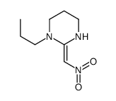 2-(nitromethylidene)-1-propyl-1,3-diazinane结构式