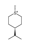 trans-4-Isopropyl-1-methylthianium Structure