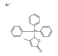 (3-methyl-5-oxo-2H-furan-2-yl)-triphenylphosphanium,bromide Structure