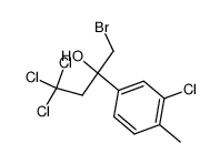 α-(bromomethyl)-3-chloro-4-methyl-α-(2,2,2-trichloroethyl)benzenemethanol Structure