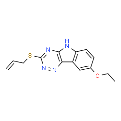 2H-1,2,4-Triazino[5,6-b]indole,8-ethoxy-3-(2-propenylthio)-(9CI)结构式