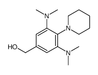 [3,5-bis(dimethylamino)-4-piperidin-1-ylphenyl]methanol Structure