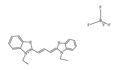 3,3'-Diethylthiacarbocyanine tetrafluoroborate结构式