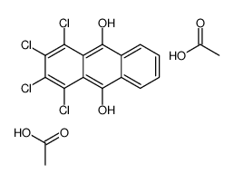 acetic acid,1,2,3,4-tetrachloroanthracene-9,10-diol结构式