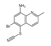 (8-amino-6-bromo-2-methylquinolin-5-yl) thiocyanate Structure