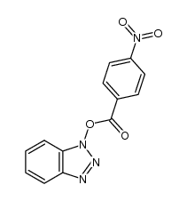 1-(4-nitro-benzoyloxy)-1H-benzotriazole结构式