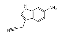 (6-氨基-吲哚-3-基)-乙腈结构式