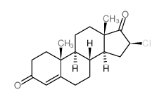 Androst-4-ene-3,17-dione,16-chloro-, (16b)-(9CI)结构式