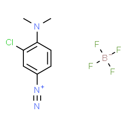 3-Chloro-4-(dimethylamino)benzenediazonium tetrafluoroborate结构式