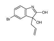 5-bromo-3-hydroxy-3-prop-2-enyl-1H-indol-2-one Structure