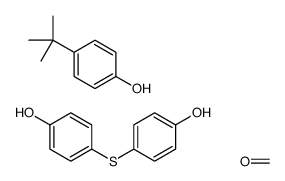 4-tert-butylphenol,formaldehyde,4-(4-hydroxyphenyl)sulfanylphenol Structure