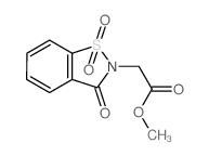 2,3-二氢-3-氧代-1,2-苯并异噻唑-2-乙酸甲酯1,1-二氧化物图片