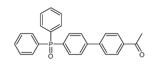 1-[4-(4-diphenylphosphorylphenyl)phenyl]ethanone结构式