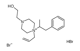 2-[4-(1-phenylpropan-2-yl)-4-prop-2-enylpiperazin-4-ium-1-yl]ethanol,bromide,hydrobromide结构式