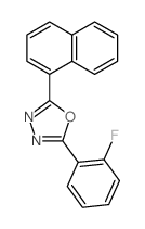 2-(2-Fluorophenyl)-5-(1-naphthyl)-1,3,4-oxadiazole Structure