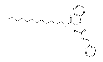 (S)-S-dodecyl 2-(((benzyloxy)carbonyl)amino)-3-phenylpropanethioate Structure