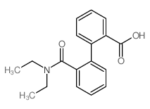 [1,1'-Biphenyl]-2-carboxylicacid, 2'-[(diethylamino)carbonyl]- Structure