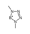 4,5-Dihydro-1,4-dimethyl-1H-tetrazaborole结构式