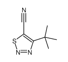 4-tert-butylthiadiazole-5-carbonitrile Structure