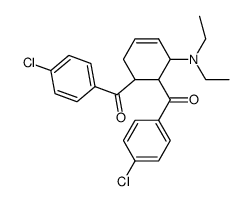 (3-(diethylamino)cyclohex-4-ene-1,2-diyl)bis((4-chlorophenyl)methanone)结构式