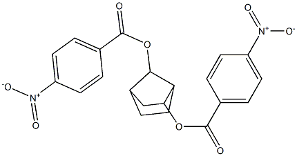 Bicyclo[2.2.1]heptane-2,7-diol bis(4-nitrobenzoate)结构式