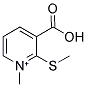 3-CARBOXY-1-METHYL-2-(METHYLSULFANYL)PYRIDINIUM结构式