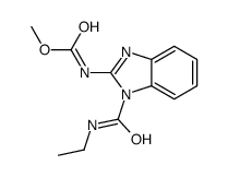 methyl N-[1-(ethylcarbamoyl)benzimidazol-2-yl]carbamate结构式