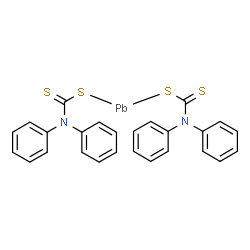 bis(diphenylcarbamodithioato-S,S')-, (T-4)-Lead Structure