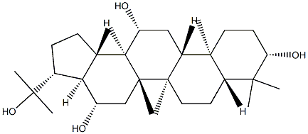 (21β)-A'-Neogammacerane-3β,12β,16β,22-tetrol结构式