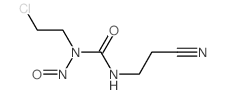 1-(2-chloroethyl)-3-(2-cyanoethyl)-1-nitroso-urea structure