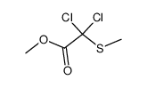 dichloro-methylsulfanyl-acetic acid methyl ester结构式