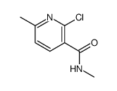 2-Chloro-6-methylnicotinic acid methylamide Structure