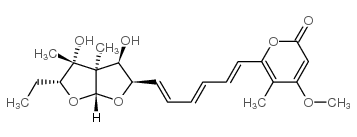 6-[(1E,3E,5E)-6-[(1R,2R,3R,5R,7R,8R)-7-ethyl-2,8-dihydroxy-1,8-dimethy l-4,6-dioxabicyclo[3.3.0]oct-3-yl]hexa-1,3,5-trienyl]-4-methoxy-5-meth yl-pyran-2-one Structure