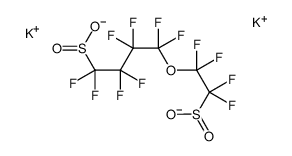 1,1,2,2,3,3,4,4-OCTAFLUORO-4-(1,1,2,2-TETRAFLUORO-2-SULFINOETHOXY)-1-BUTANESULFINIC ACID, DIPOTASSIUM SALT结构式